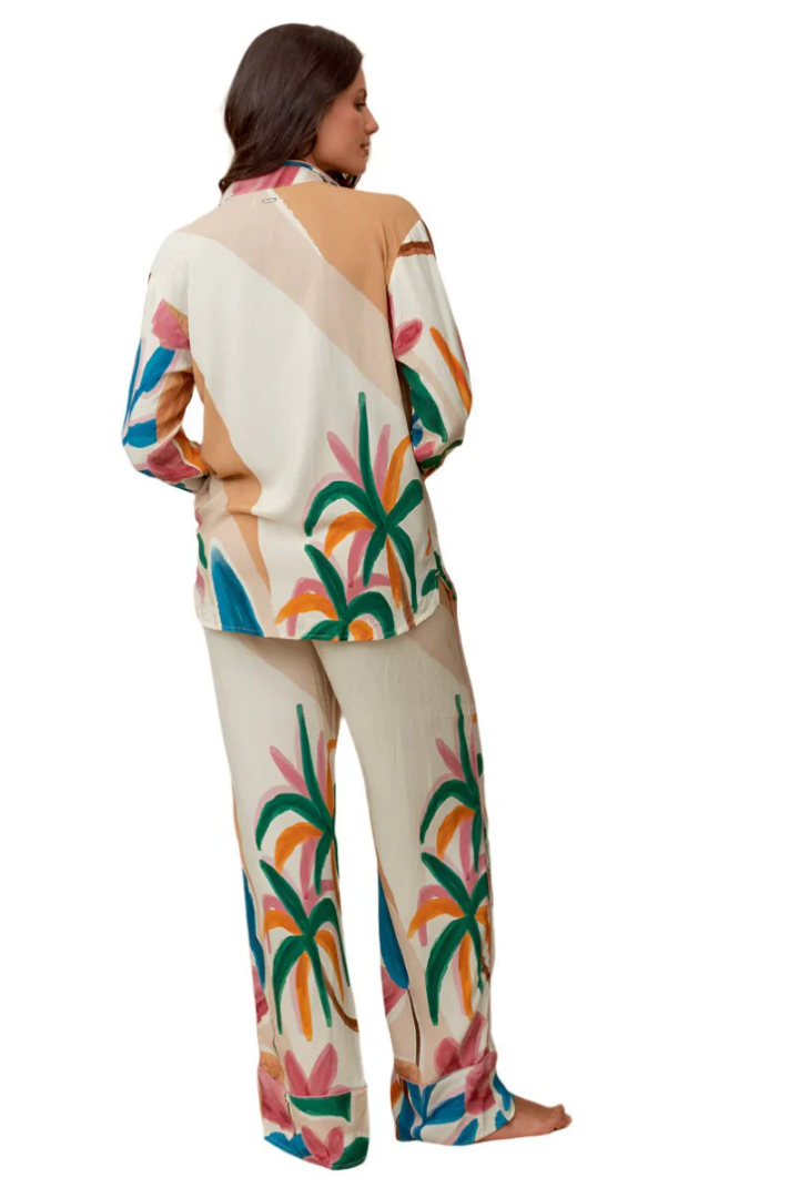 Maaji Almond Bay Dandelion Long Sleeve Pant Set