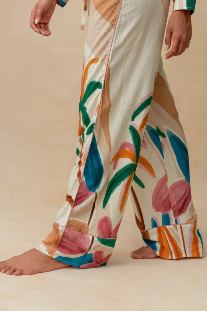 Maaji Almond Bay Dandelion Long Sleeve Pant Set