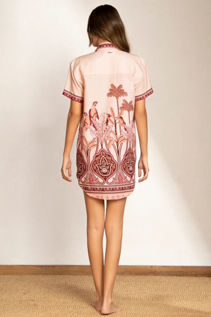 Maaji Pink Parrot Kiwi Long Shirt