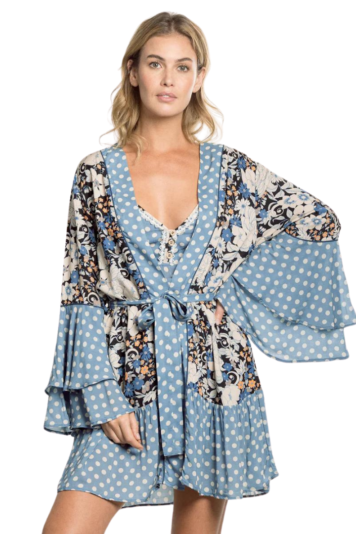 Polka Dots Leslie Sleep Kimono