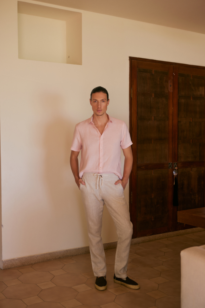 Pantalón de Lino Beige