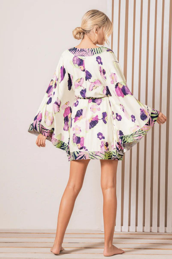 Floating Floral Adele Sleep Kimono